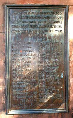 Photo of headstones/Okain MacLennan Fortrose WW1 memorial